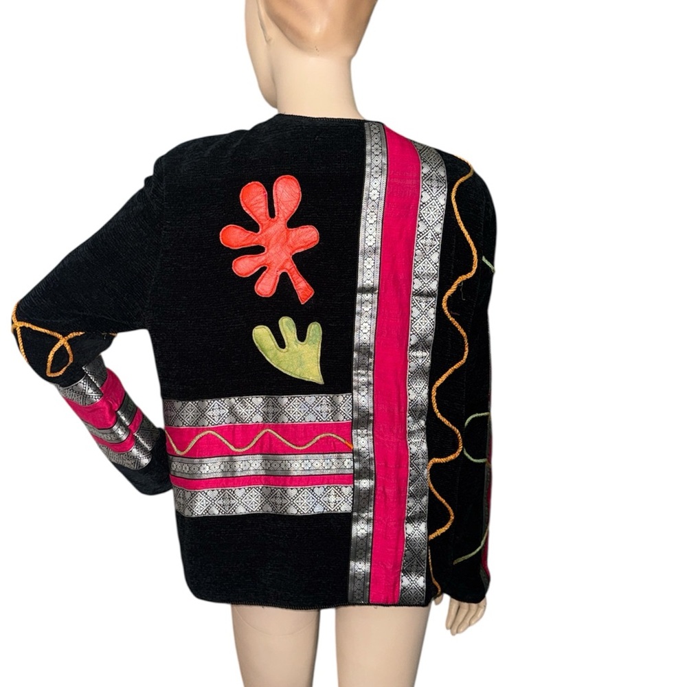 Vintage Allure Artsy Patchwork Jacket - image 15